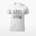 Tricou personalizat Engineers are born in november