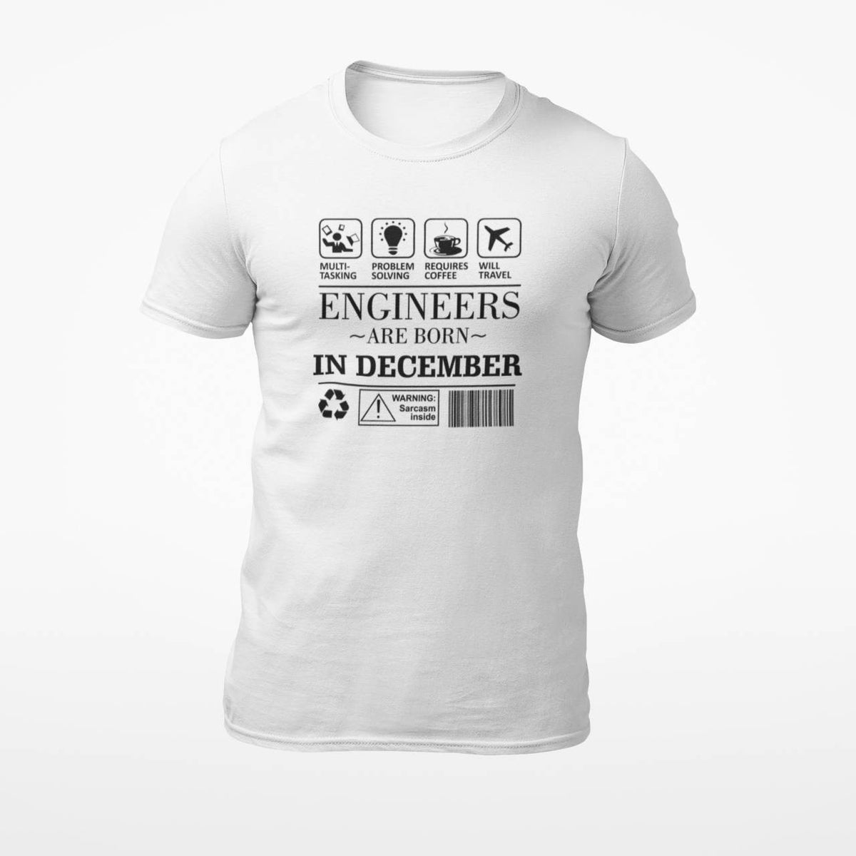 Tricou personalizat Engineers are born in december