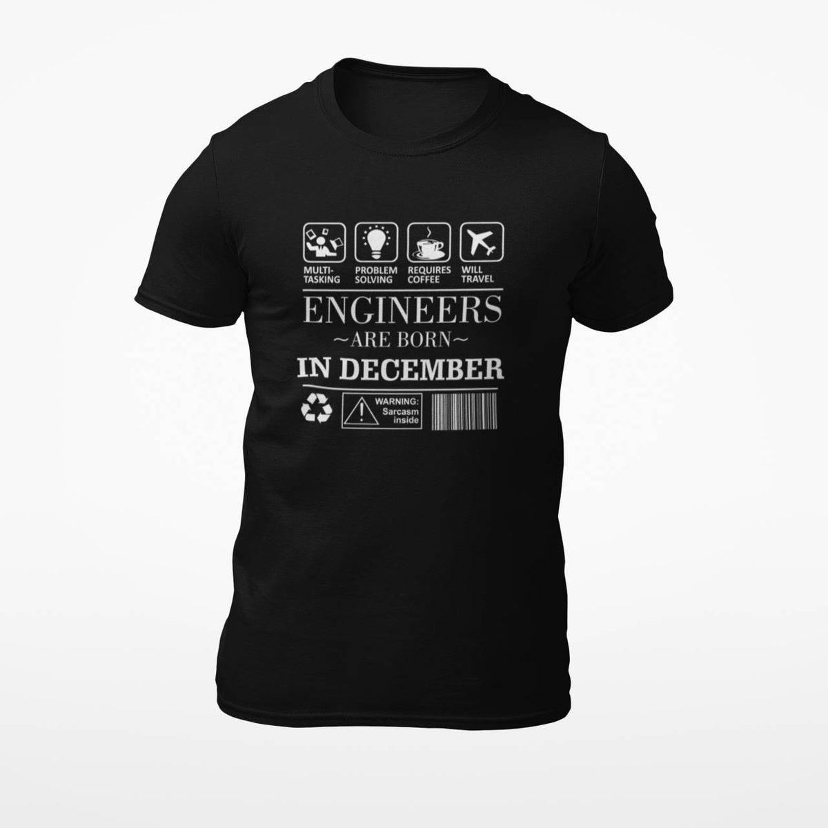 Tricou personalizat Engineers are born in december