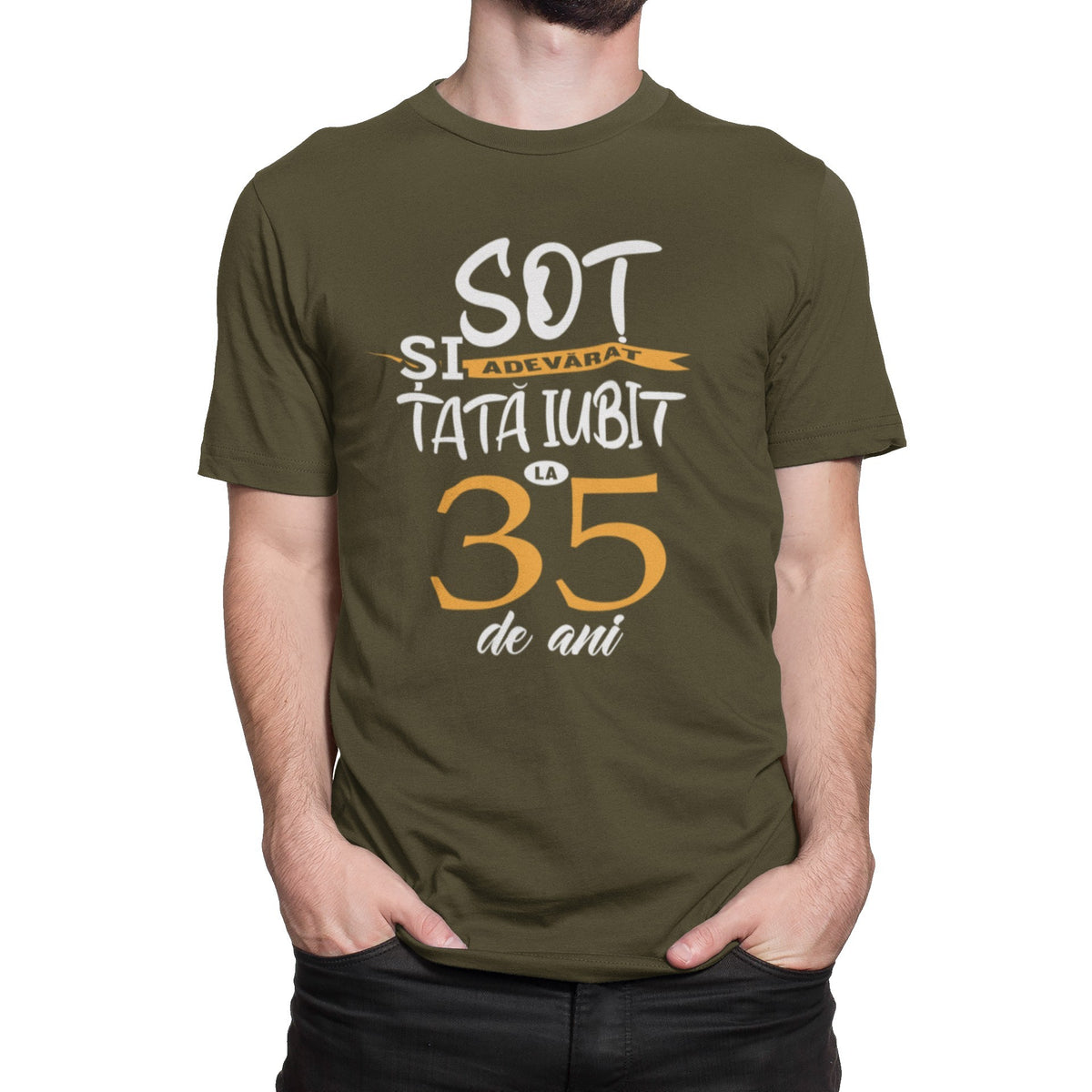Tricou Sot adevarat si Tata iubit la 35 de ani