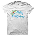Tricou Merry Christmas blue