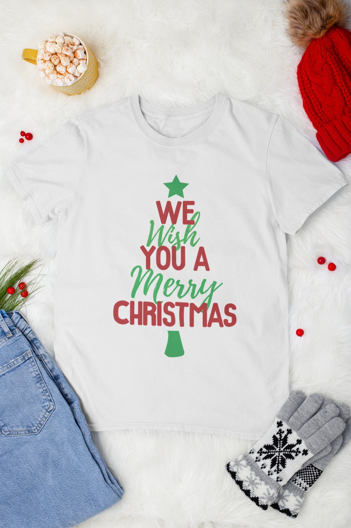 Tricou craciun We wish you a Merry Christmas