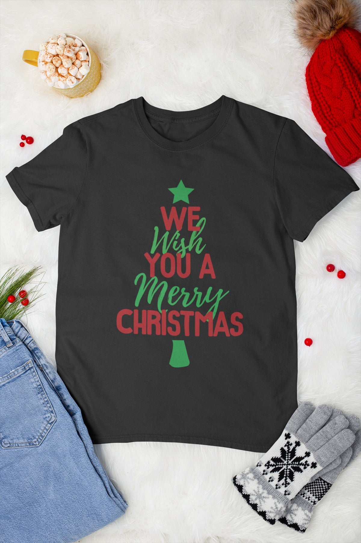 Tricou craciun We wish you a Merry Christmas