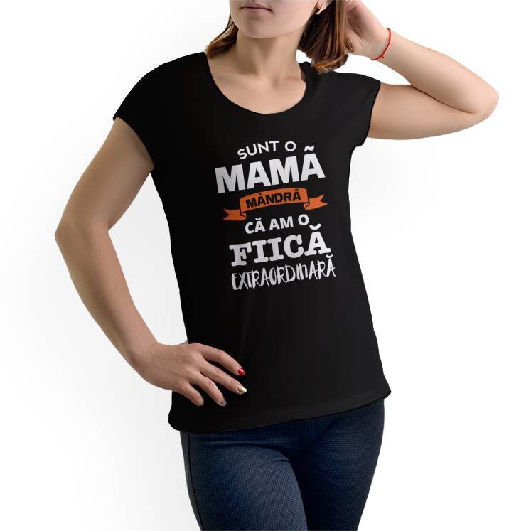 Tricou personalizat Asa arata o mama mandra cu fiica