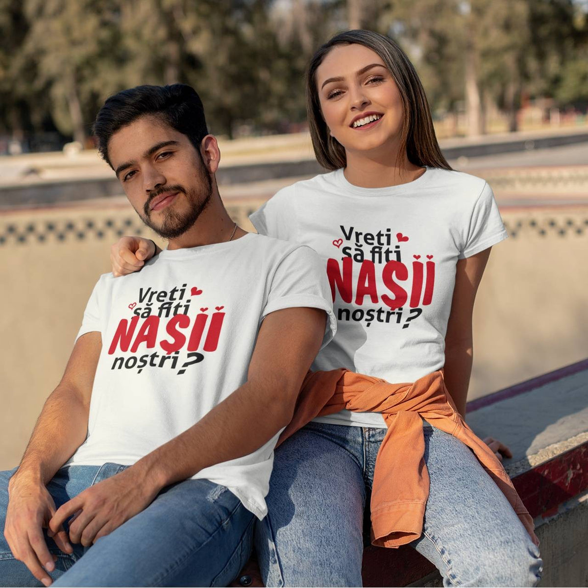 Set tricouri personalizate Vreti sa fiti Nasii nostri -