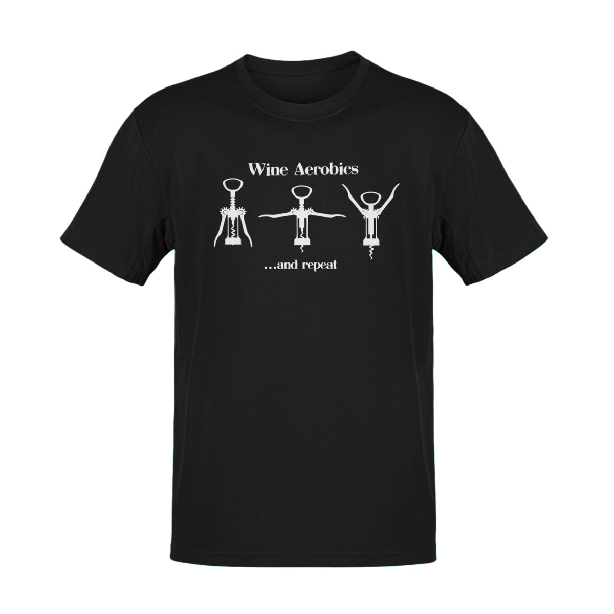 Tricou unisex pentru barmani „Wine Aerobics”